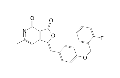 1-[4-(2-Fluoro-benzyloxy)-benzylidene]-6-methyl-1H,5H-furo[3,4-c]pyridine-3,4-dione