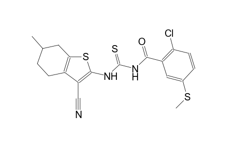 N-[2-chloro-5-(methylsulfanyl)benzoyl]-N'-(3-cyano-6-methyl-4,5,6,7-tetrahydro-1-benzothien-2-yl)thiourea