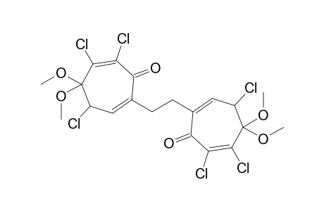 1,2-Bis(3,5,6-trichloro-4,4-dimethoxy-7-oxo-1,5-cycloheptadienyl)ethane