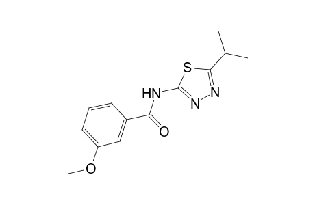 N-(5-isopropyl-1,3,4-thiadiazol-2-yl)-3-methoxybenzamide