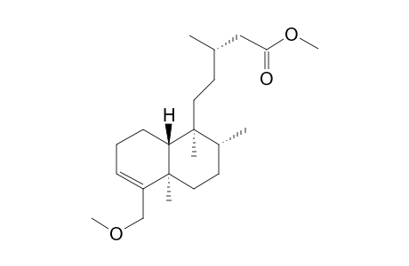 Methyl (S)-5-((1S,2R,4ar,8ar)-5-(methoxymethyl)-1,2,4A-trimethyl-1,2,3,4,4A,7,8,8A-octahydronaphthalen-1-yl)-3-methylpentanoate