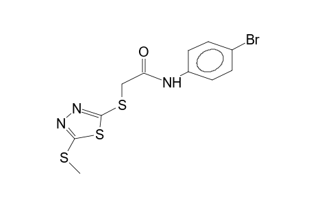 N-(4-bromophenyl)-5-methylthio-1,3,4-thiadiazol-2-ylthioacetamide