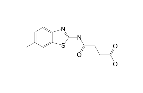 Butanedioic acid, monoamide, N-(6-methyl-2-benzothiazolyl)-