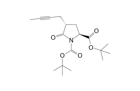 (2S,4R)-Di-tert-butyl-4-(but-2-yn-1-yl)-5-oxopyrrolidin-1,2-dicarboxylate