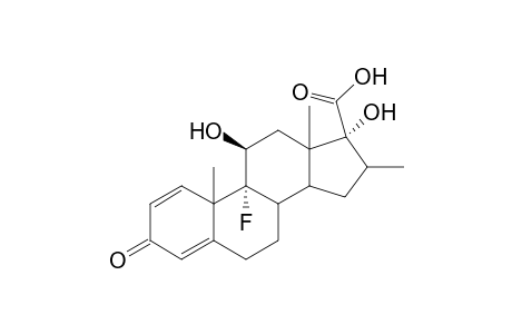 9.alpha.-Fluoro-11.beta.,17a-dihydroxy-16.beta.-methyl-3-oxoandrosta-1,4-diene-17.beta.-carboxylic Acid