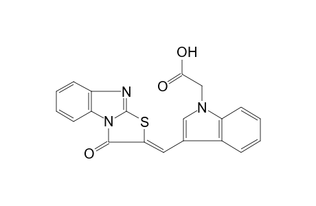 1H-indole-1-acetic acid, 3-[(Z)-(3-oxothiazolo[3,2-a]benzimidazol-2(3H)-ylidene)methyl]-
