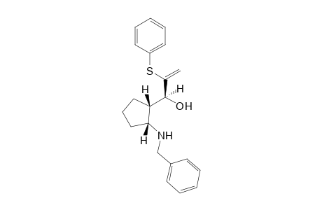 (1R*,2S*)-N-Benzyl-2-[1S*-hydroxy-2-(phenylthio)-2-propenyl]cyclopentamine