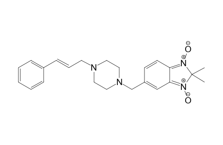 (E)-2,2-Dimethyl-5-[4-(3-phenyl-2-propenyl) piperazine-1-ylmethyl]-2H-benzimidazole 1,3-dioxide