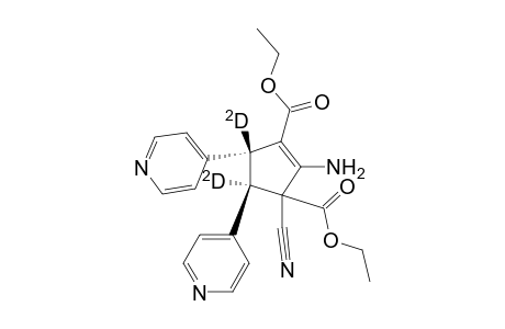 (3R*,4R*)-1-amino-2-cyano-2,5-di(ethoxycarbonyl)-3,4-dideuterio-3,4-di(4-pyridyl)-5-cyclopentene