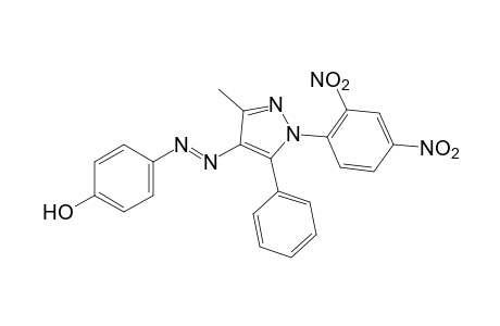 1-(2,4-dinitrophenyl)-4-[(p-hydroxyphenyl)azo]-3-methyl-5-phenylpyrazole