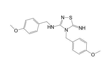 3-(4-METHOXYBENZYLAMINO)-4-N-(4-METHOXYBENZYL)-5-IMINO-4,5-DIHYDRO-1,2,4-THIADIAZOLE