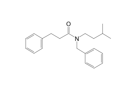 Propionamide, 3-phenyl-N-benzyl-N-(3-methylbutyl)-