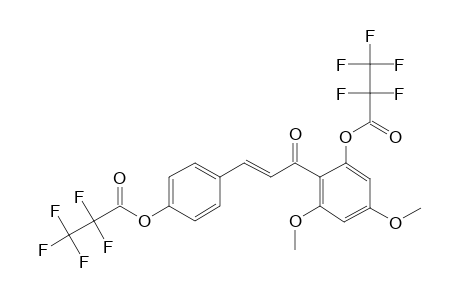 2',4-Dihydroxy-4',6'-dimethoxychalcone, bis(pentafluoropropionate)