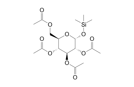 1-O-Trimethylsilyl-2,3,4,6-tetra-O-acetyl-.alpha.,D-glucopyranoside