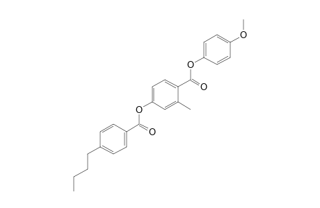 4,2-cresotic acid, p-methoxyphenyl ester, p-butylbenzoate