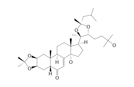 28,28,29-BETA-TRIMETHYL-29-ALPHA-ISO-BUTYL-2,3;20,22-BIS-O-METHYLIDENE-20-HYDROXY-ECDYSONE