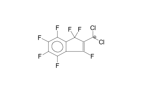 HEPTAFLUOROINDENYL-2-DICHLOROMETHYL CATION