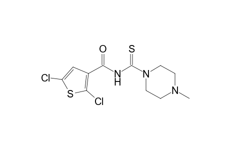 2,5-DICHLORO-N-(4-METHYLPIPERAZIN-1-YLCARBONOTHIOYL)-THIOPHENE-3-CARBOXAMIDE