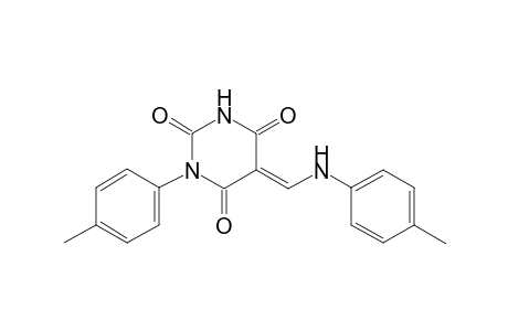 (5E)-1-(4-methylphenyl)-5-(4-toluidinomethylene)-2,4,6(1H,3H,5H)-pyrimidinetrione