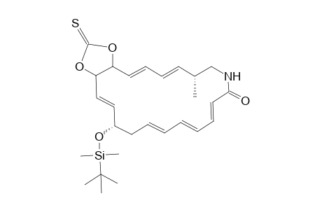 (9S,18R)-9-{[1-(tert-butyl)-1,1-dimethylsilyl]oxy]-18-methyl-12,13-(thioxomethylenedioxy)-20-aza-(2E,4E,6E,12E,14E,16E)-cycloicosahexaene-1-one