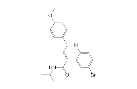 6-bromo-N-isopropyl-2-(4-methoxyphenyl)-4-quinolinecarboxamide