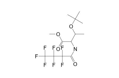 o-Tert.-butyl-L-threonine, N-heptafluorobutyryl-, methyl ester