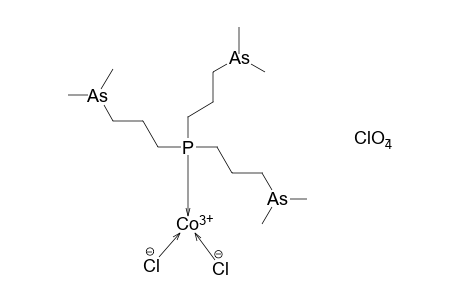 DICHLORO{TRIS[3-(DIMETHYLARSINO)PROPYL]PHOSPHINE}COBALT(II) PERCHLORATE