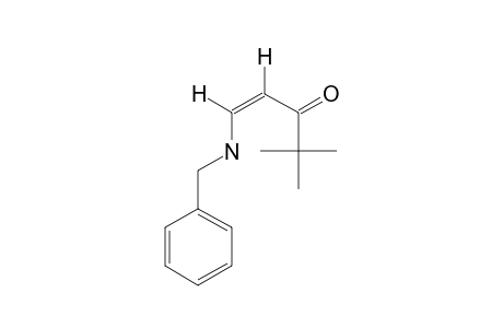 (Z)-1-(benzylamino)-4,4-dimethyl-pent-1-en-3-one