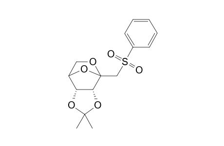 1',5'-Anhydro-1'-[(benzenesulfonyl)methylidene]-2',3'-O-isopropylidene-.beta.-D-ribofuranose