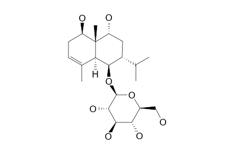 1-BETA,6-BETA,9-ALPHA-TRIHYDROXY-(TRANS)-EUDESM-3-ENE-6-O-BETA-D-GLUCOPYRANOSIDE