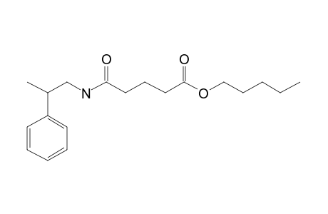 Glutaric acid, monoamide, N-(2-phenylpropyl)-, pentyl ester