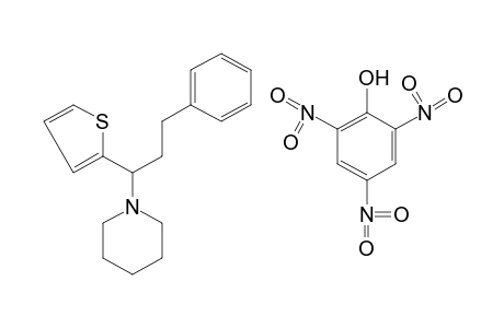 2-(1-piperidino-3-phenylpropyl)thiophene, picrate