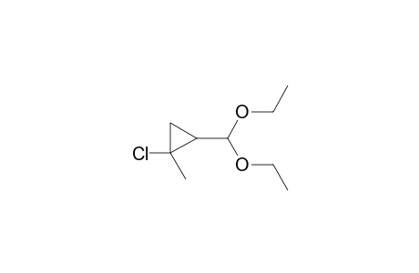 1-Chloranyl-2-(diethoxymethyl)-1-methyl-cyclopropane