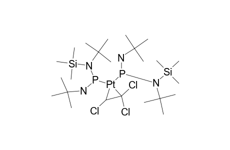 BIS-((TERT.-BUTYLIMINO)-[TERT.-BUTYL-(TRIMETHYLSILYL)-AMINO]-PHOSPHANE)-(TRICHLORETHYLEN)-PLATIN