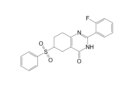 2-(ORTHO-FLUOROPHENYL)-6-(PHENYLSULFONYL)-5,6,7,8-TETRAHYDRO-3H-QUINAZOLIN-4-ONE
