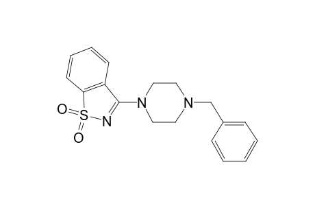 1,2-benzisothiazole, 3-[4-(phenylmethyl)-1-piperazinyl]-, 1,1-dioxide