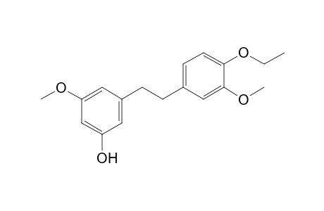 3-[2-(4-Ethoxy-3-methoxyphenyl)ethyl]-5-methoxyphenol