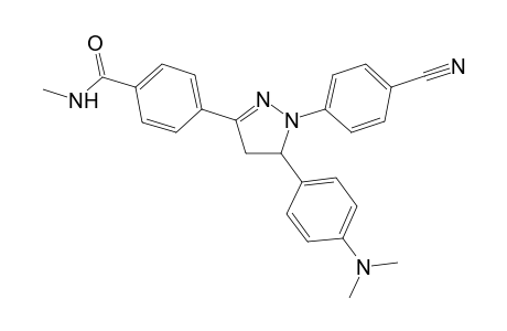 4-[1-(4-Cyanophenyl)-5-(4-(dimethylamino)phenyl)-4,5-dihydro-1H-pyrazol-3-yl]-N-methyl-benzamide