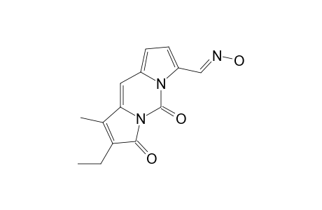 (E)-2-ETHYL-1-METHYL-7-OXIMINO-DIPYRROLO-PYRIMIDINE-3,5-DIONE;MAJOR-ISOMER