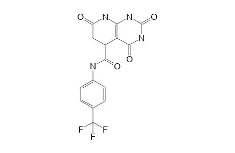 2,4,7-Trioxo-N-[4-(trifluoromethyl)phenyl]-1,2,3,4,5,6,7,8-octahydropyrido[2,3-d]pyrimidine-5-carboxamide