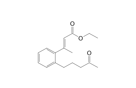 Ethyl (Z)-3-methyl-3-[4'-(4""-oxopentyl)phenyl]prop-2-enoate