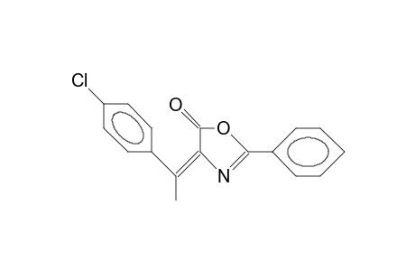 E-4-(ALPHA-4'-CHLOROPHENYL-ETHYLIDIN)-2-PHENYL-5(4H)-OXAZOLONE