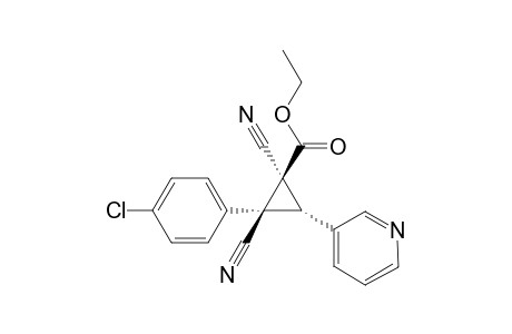 (1S,2S,3R)-2-(4-Chloro-phenyl)-1,2-dicyano-3-pyridin-3-yl-cyclopropanecarboxylic acid ethyl ester