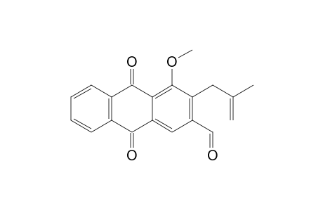 3-FORMYL-1-METHOXY-2-(2'-METHYLPROP-2'-ENYL)-ANTHRAQUINONE