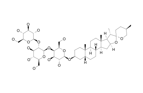 (25-R)-5-BETA-SPIROSTAN-3-BETA-YL_O-BETA-GLUCOPYRANOSYL-(1->2)-O-BETA-GLUCOPYRANOSYL-(1->4)-BETA-D-GALACTOPYRANOSIDE