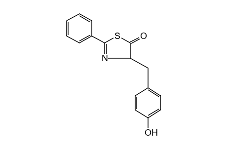 4-(p-hydroxybenzyl)-2-phenyl-2-thiazolin-5-one
