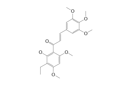 1-(3'-ETHYL-2'-HYDROXY-4',6'-DIMETHOXYPHENYL)-3-(3,4,5-TRIMETHOXYPHENYL)-PROP-2-EN-1-ONE