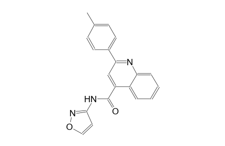 N-(3-isoxazolyl)-2-(4-methylphenyl)-4-quinolinecarboxamide