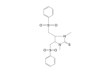 4,5-bis[(phenylsulfonyl)methyl]-1,3-dimethyl-2-imidazolidinethione