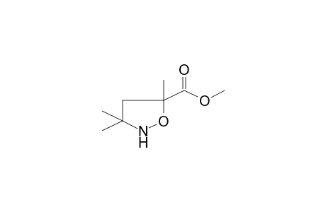 5-Isoxazolidinecarboxylic acid, 3,3,5-trimethyl-, methyl ester